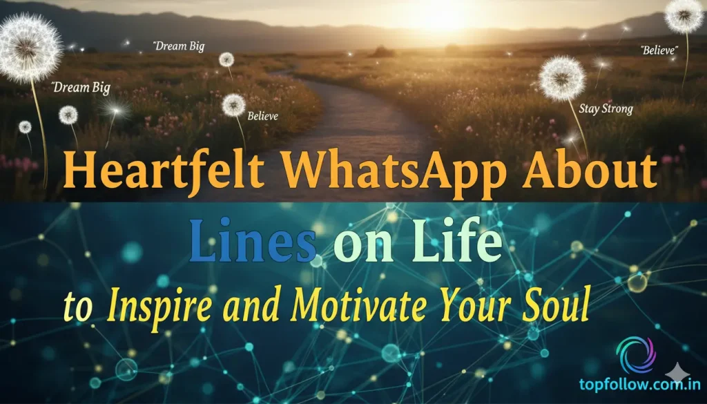 WhatsApp About Lines on Life