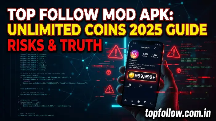 Top Follow Mod APK Unlimited Coins 2025 Guide: Risks & Truth Top Follow Mod APK unlimited coins 2025