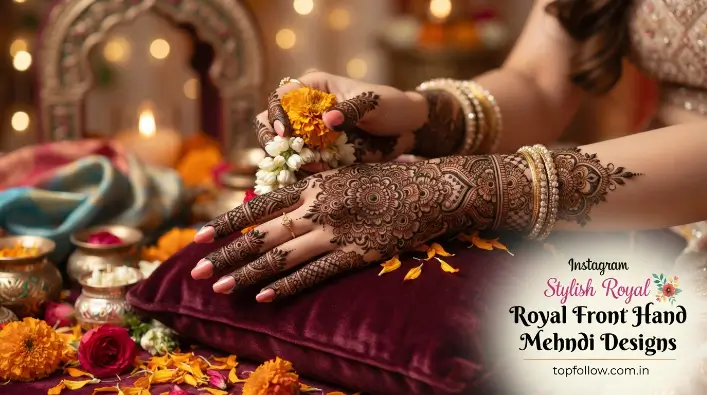 Instagram Stylish Royal Front Hand Mehndi Designs