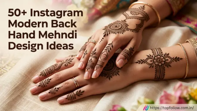 Instagram modern back hand mehndi designs