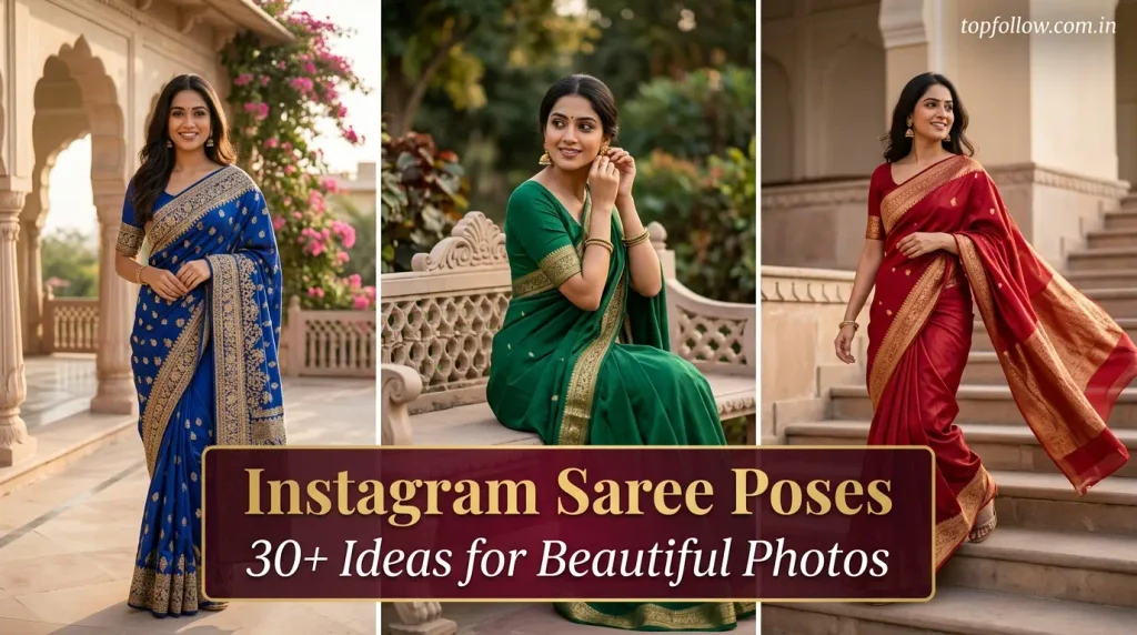 Instagram Saree Poses