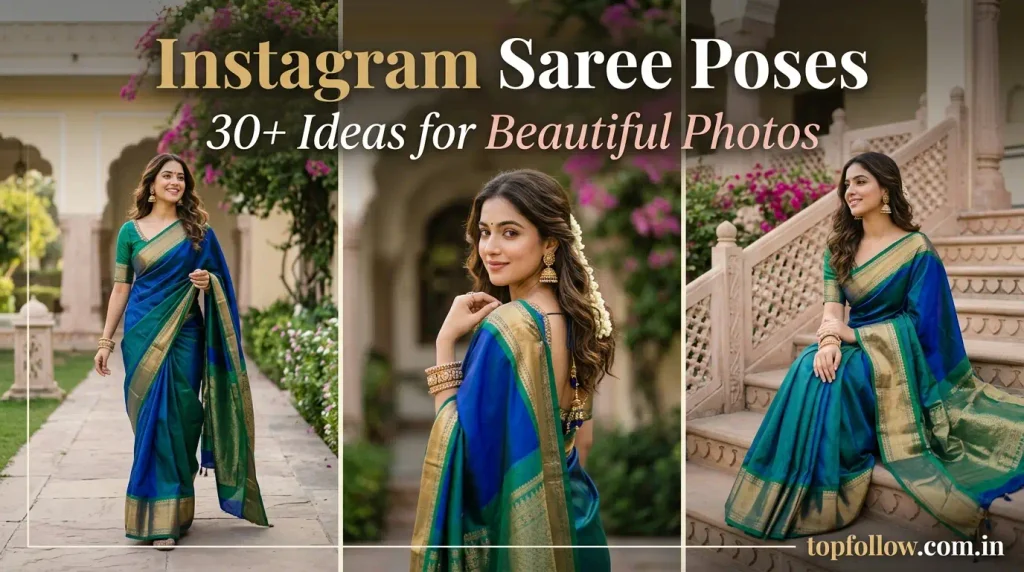 Instagram Saree Poses